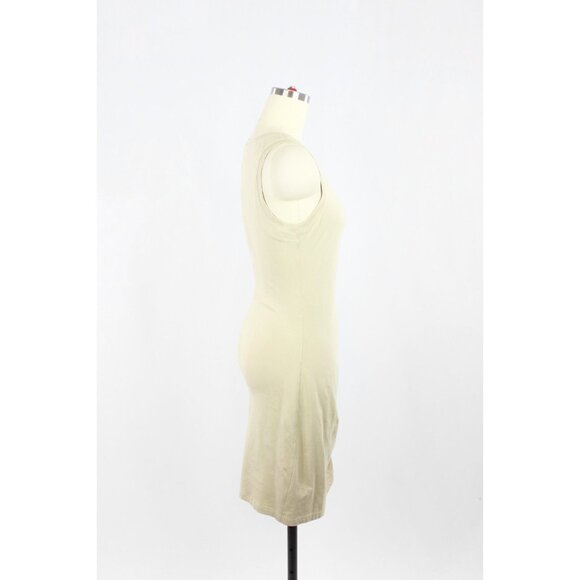 NWT LULULEMON LA Tight-To-Body Trench Beige Pima Cotton Ruched Dress, Size 4 - Picture 5 of 15
